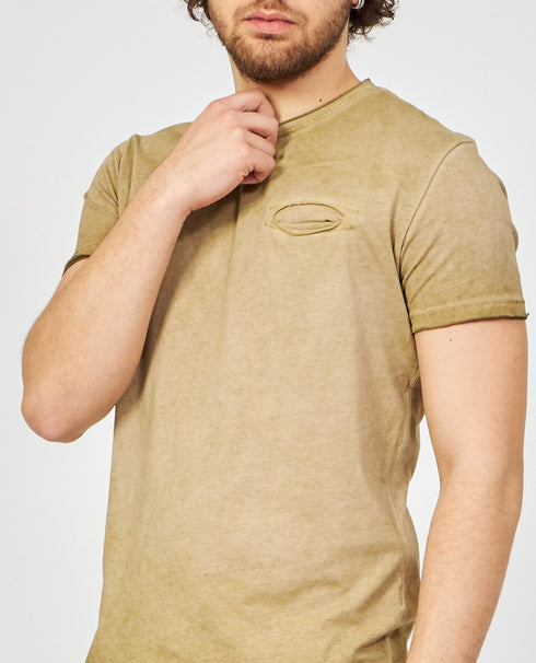 Yes Zee T-Shirt T-shirt Uomo con taschino interno Beige - Francavilla Moda